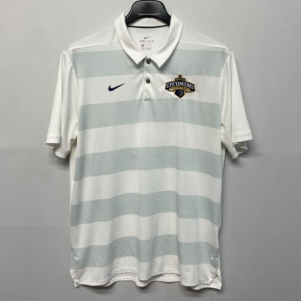 Nike Men Golf Polo Shirt Size XL X-Large Lycoming College Basketball M269 -18